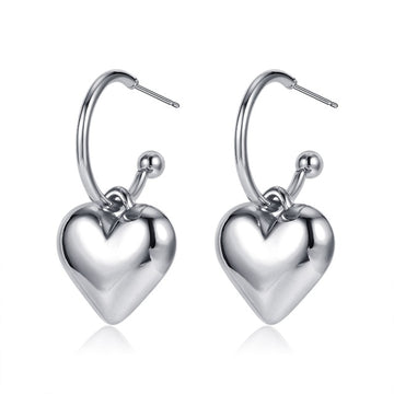 Women's Earrings Gold Unusual hoop Earrings for women Korean Vintage Geometry Metal Earrings 2021 Trendy Fashion Female Jewelry daiiibabyyy